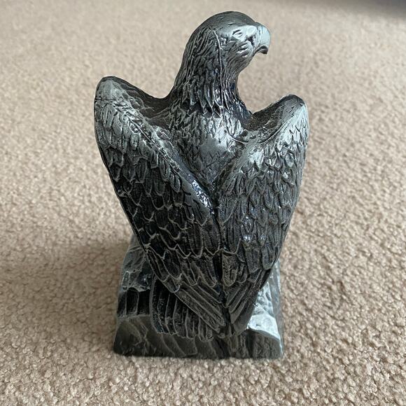 VINTAGE Silver Tone EAGLE Bank by Banthrico Inc Chicago BANK - Picture 5 of 6